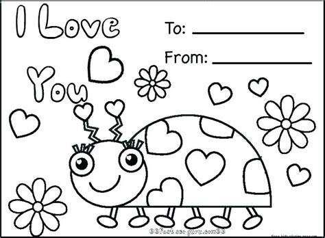 printable valentine coloring pages  kindergarten valentine  day