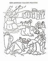 Elijah Altar Prayers Anwer Prophet Chariot Abraham Flaming Getdrawings Fed Carmel Ravens sketch template