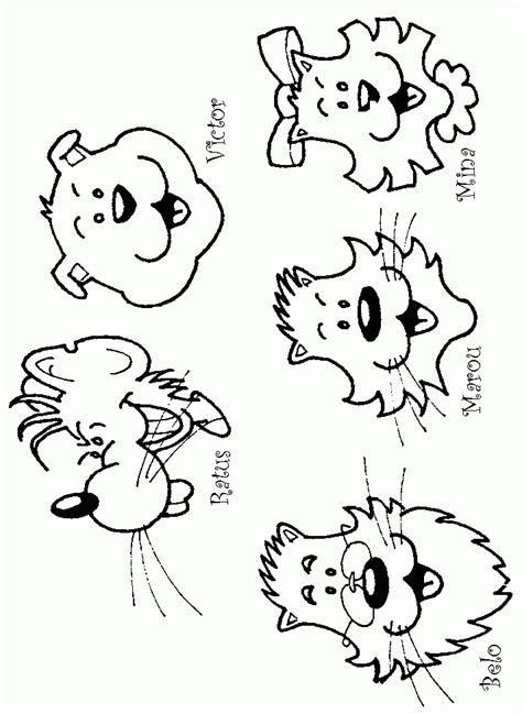 coloring page friends animal coloringme