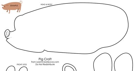 pigrealisticpdf pig crafts preschool crafts playset