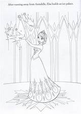 Frozen Coloring Pages Illustrations Official Elsa Disney Fanpop Castle Princess Movie Her Da Unicorn Snow Choose Board sketch template
