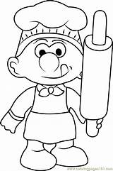 Coloring Baker Smurf Pages Smurfs Coloringpages101 Village Lost Printable Color Getcolorings Getdrawings sketch template