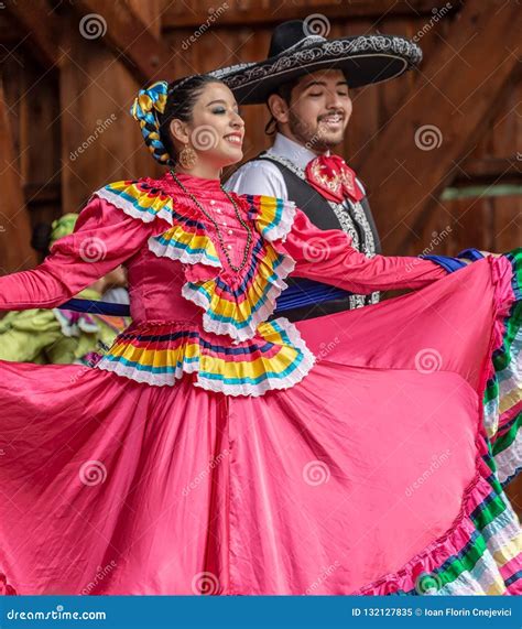 Mexican Dancers In Traditional Costume Editorial Image Image Of