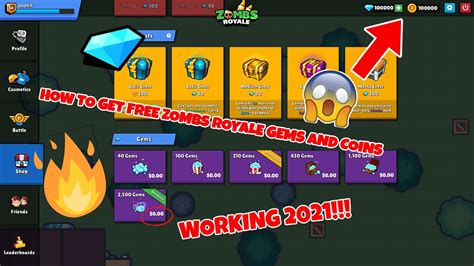 zombs royale  gems  coins hack working  downloads youtube