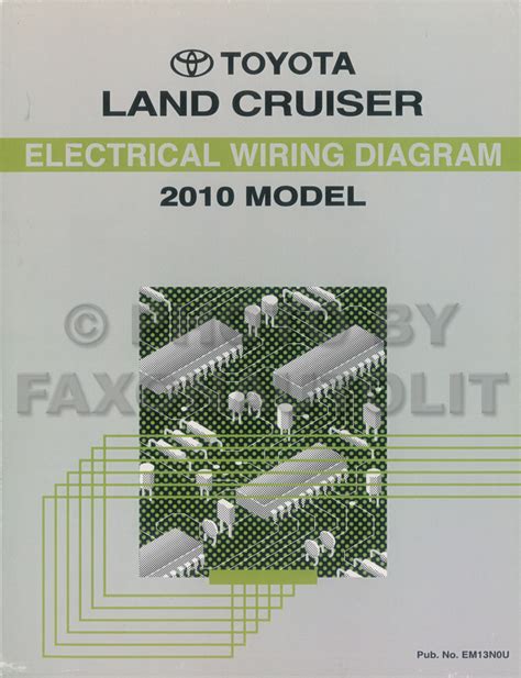 toyota land cruiser wiring diagram book original oem electrical schematic ebay