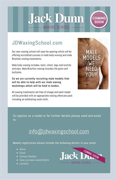 Learn The Art Of Male Waxing At Jd Waxing School