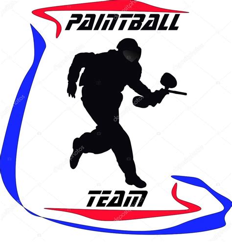 paintball logo stock vector  danielmr