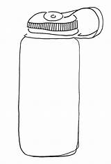 Drawing Bottle Water sketch template