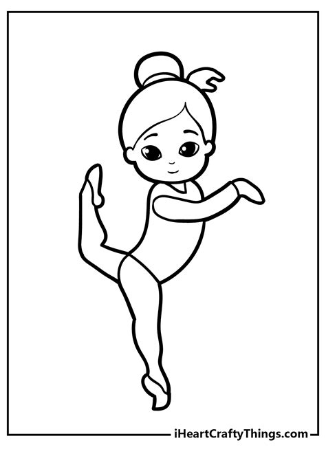 gymnastics girls coloring pages