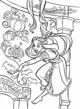 Rapunzel Coloring Pages Disney Printable Tangled Kids Princess Girls Print sketch template