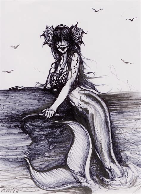 alternate visions     mermaid drawing