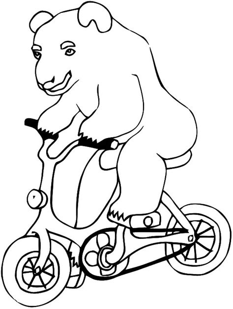 circus bear standing   feet coloring pages  place  color