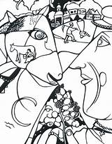 Chagall Village Moi Handouts Arcimboldo Kleurplaten Watercolors Gogh Plastique Miro Passerai Dimanche Samedi Reproductions Awesome Starry Colorier Manosque Canalblog Choisir sketch template