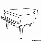 Piano Coloring Van Een Musical Instruments Vleugel Surprise Pages Maken Designlooter Maak Thecolor sketch template