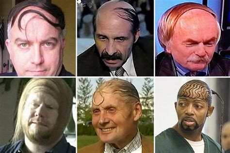 balding men share funny    hair raisingly bad comb overs