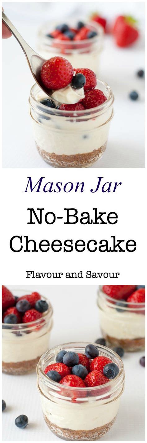 mason jar no bake cheesecake recipe no bake cheesecake