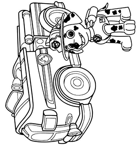 paw patrol vehicle coloring pages clip art library