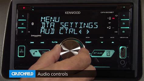 kenwood dpxbt display  controls demo crutchfield video youtube