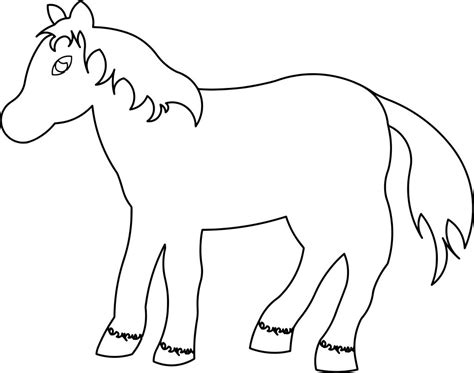 horse cartoon coloring page wecoloringpagecom