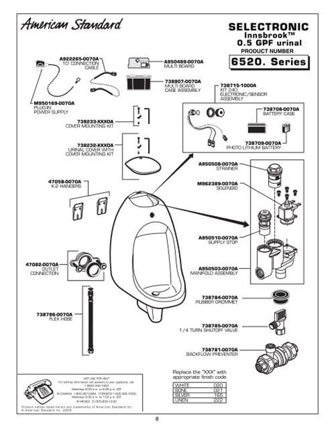 diagram american standard urinal wiring diagram mydiagramonline