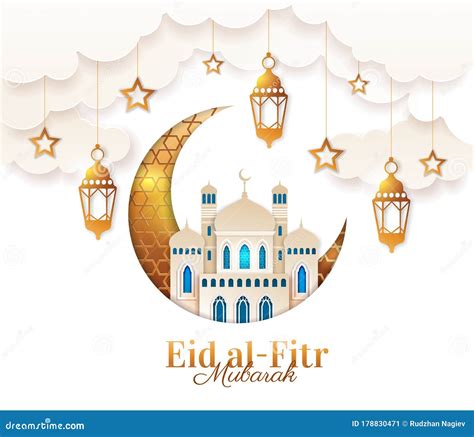 eid mubarak design arabic calligraphy eid fitr design eid adha stock