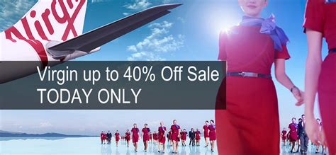 virgin australia sale up to 40 off today only i know the pilot