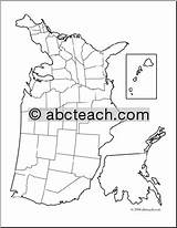 Map Blank States United Coloring Clip Abcteach sketch template