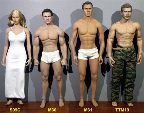 Phicen Sixth Scale M30 M31 Seamless Action Figure Bodies Realistic