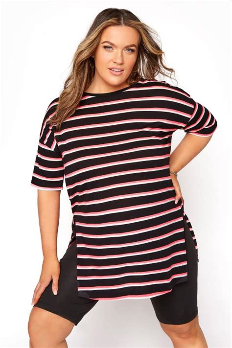 black stripe oversized t shirt yours clothing