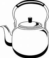 Kettle Clipart Drawing Tea Pages Kettles Cliparts Clip Coloring Clipground Library Teapot Template Pot Drawings Ket sketch template
