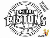 Coloring Pages Nba Basketball Logo Logos Chicago Warriors Printable Bulls Detroit State Sports Golden Team 76ers Color Tigers Spurs Hornets sketch template