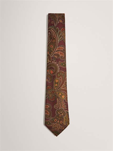 wollenzijden stropdas met kasjmier motief personal tailoring voor heren stropdassen en