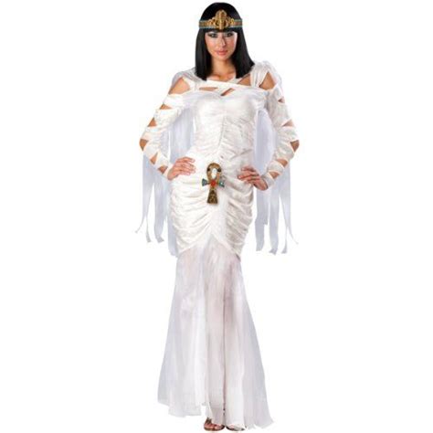 egyptian mummy costume medium dress size 6 10 x{color 83c22d