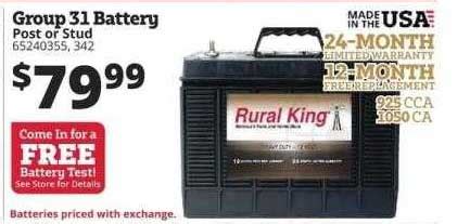 rural king group  battery offer  rural king mrweeklyadscom
