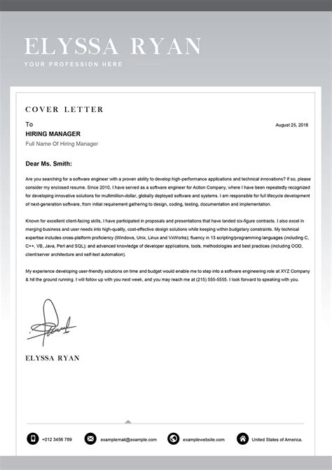 functional cover letter template cover letter templates