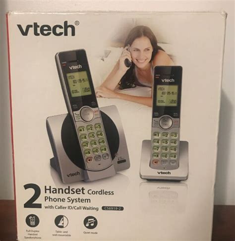 vtech cs6919 2 dect 6 0 expandable cordless phone with slightly used