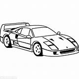Enzo Mewarnai Mobil Ferraris sketch template