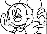 Mickey Mouse Head Coloring Pages Getcolorings sketch template