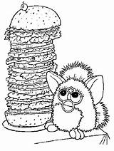 Furby Coloring Pages Kids Sheets Print Colouring Boom Coloringpages1001 Furbies Printable Drawing Color Per sketch template
