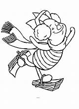Winnie Pooh Knorretje Kleurplaten Poeh Puuh Schaatst Ferkel Piglet Malvorlage Ausmalbilder Lourson Malvorlagen Animierte Patinador Dibujo Coloriages Mewarnai Animaatjes Animasi sketch template