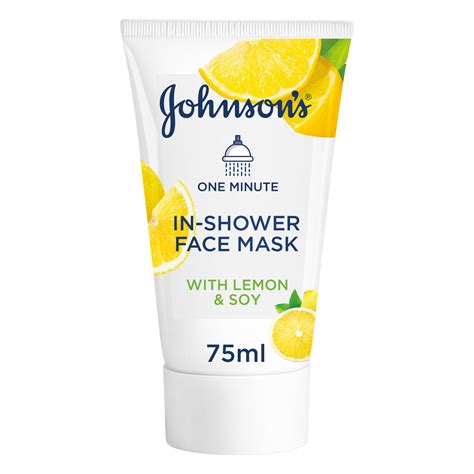 Johnson S Facial Mask 1 Minute In Shower Face Mask With Natural Lemon