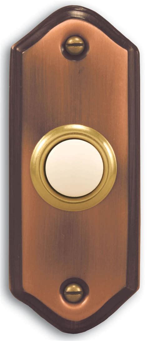 lighted push button copper lighting doorbell unique door bells