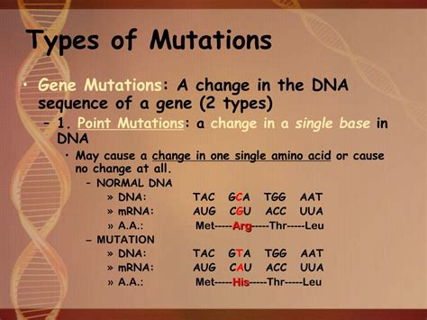 ppt mutations powerpoint presentation free download id 2976391