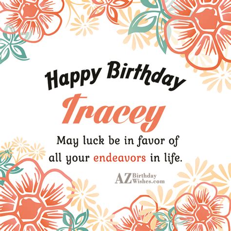 happy birthday tracey