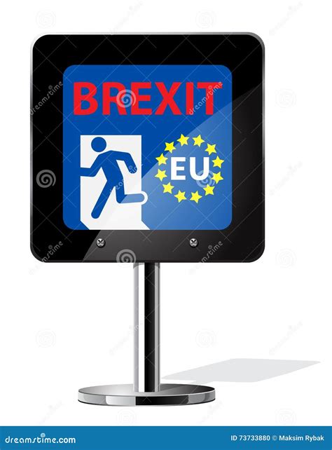 brexit british referendum concept sign stock vector illustration