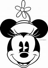 Minnie Mouse Face Old Coloring Happy Wecoloringpage Pages Eyes Close sketch template