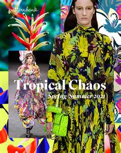 Spring Summer 2021 Print Trend Tropical Chaos Patternbank