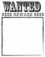 Wanted Poster Template Coloring Pages Vintage Seven Kids sketch template