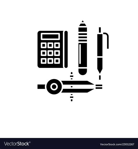 research method black icon sign royalty  vector image