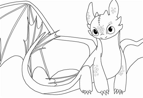 light fury dragon coloring page